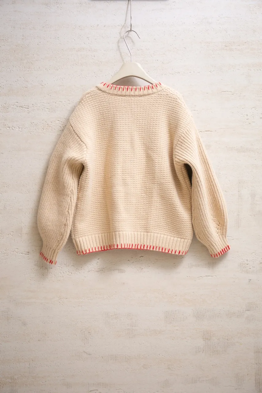 vivienne west wood Queen Mother West 25 Saturn red label limited classic scarf wool knitted short cardigan sweater S M L